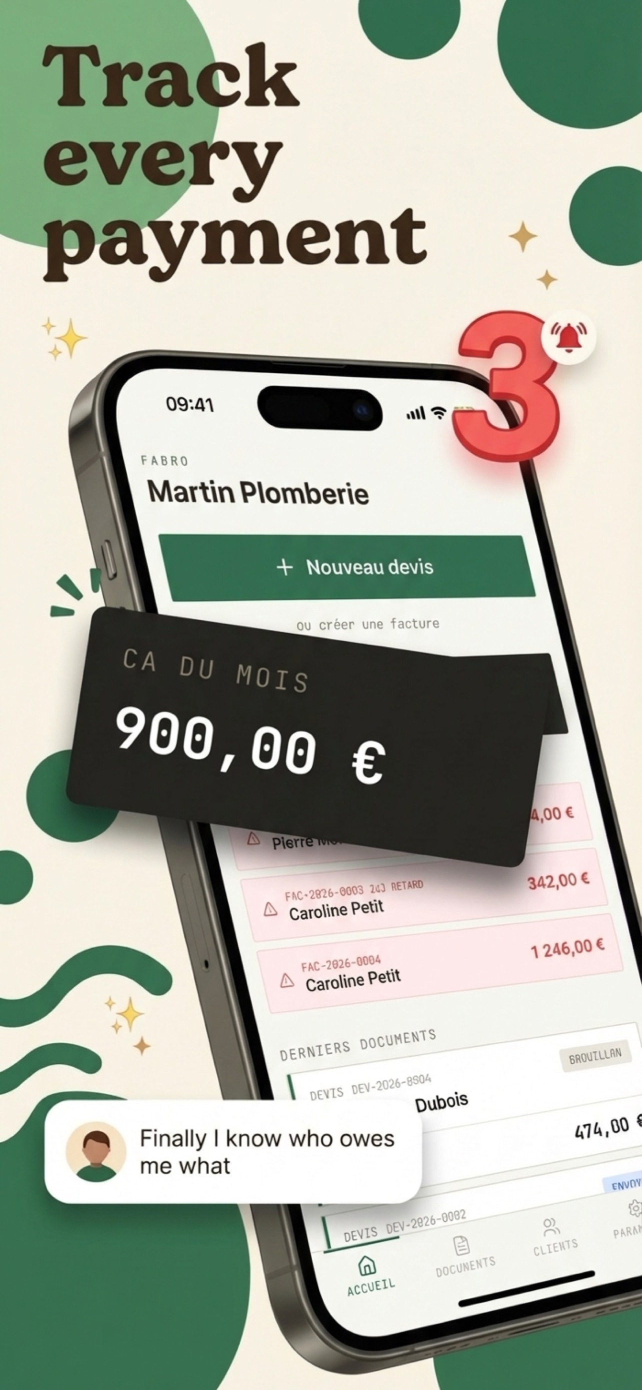 Jede Zahlung verfolgen